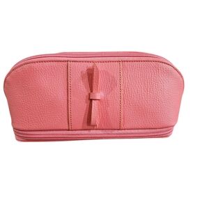 MORELLE & Co. Makeup/Jewelry TRAVEL CASE coral